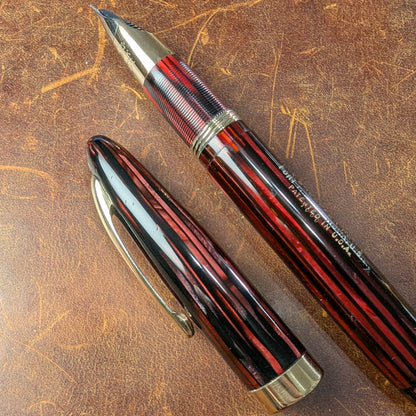 1943-5 Carmine Sheaffer Triumph Statesman - fine point