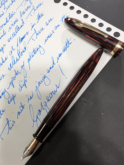 1941 Carmine Sheaffer Balance Statesman - medium-fine point