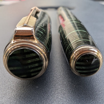 1939 Emerald Pearl Parker Vacumatic Major - fine+ point