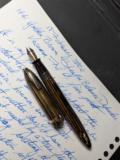 1941 Golden Brown Sheaffer Balance Defender - fine point