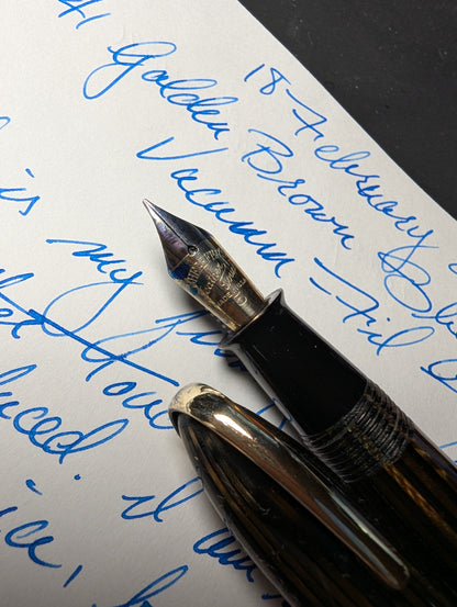1941 Golden Brown Sheaffer Balance Defender - fine point