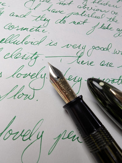 Marine Green Sheaffer Balance Statesman - extra-fine point