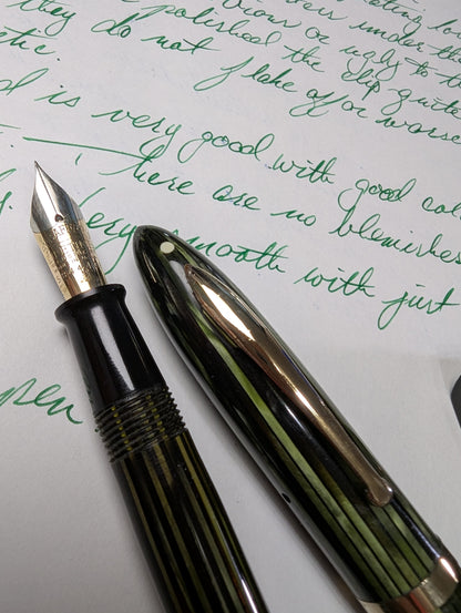 Marine Green Sheaffer Balance Statesman - extra-fine point