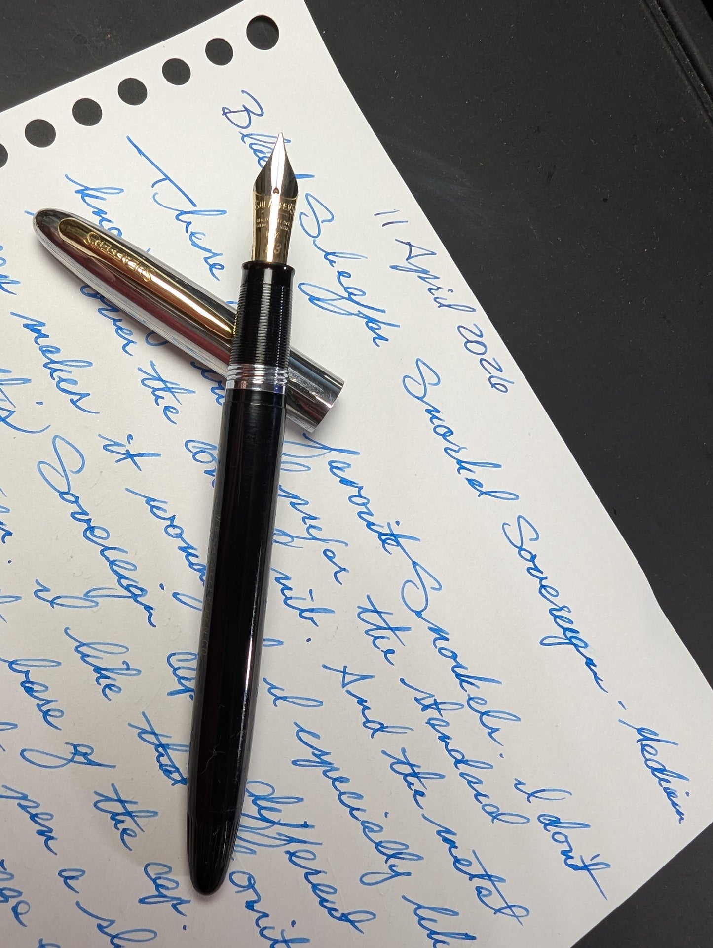 Black Sheaffer Snorkel Sovereign - medium point