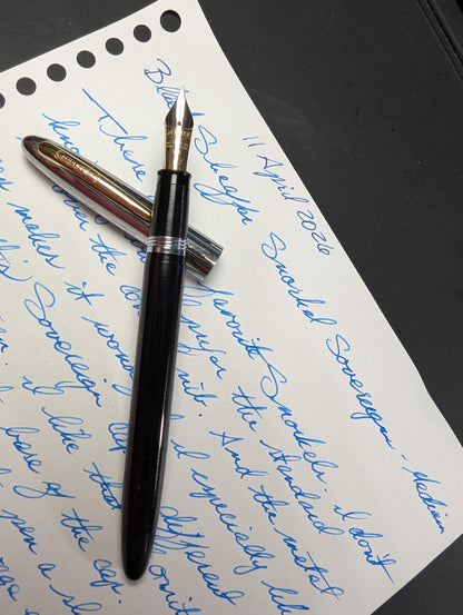 Black Sheaffer Snorkel Sovereign - medium point