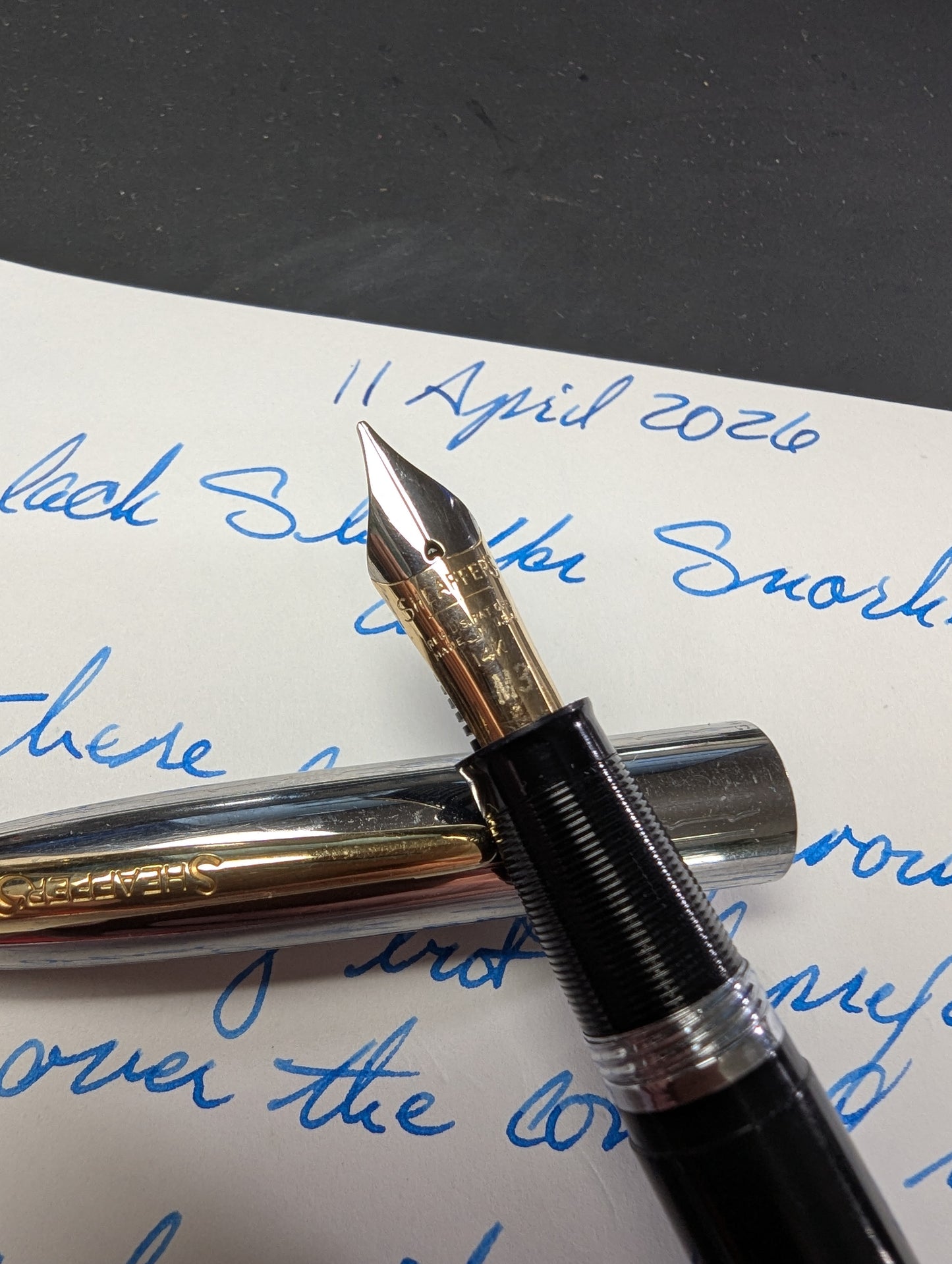 Black Sheaffer Snorkel Sovereign - medium point