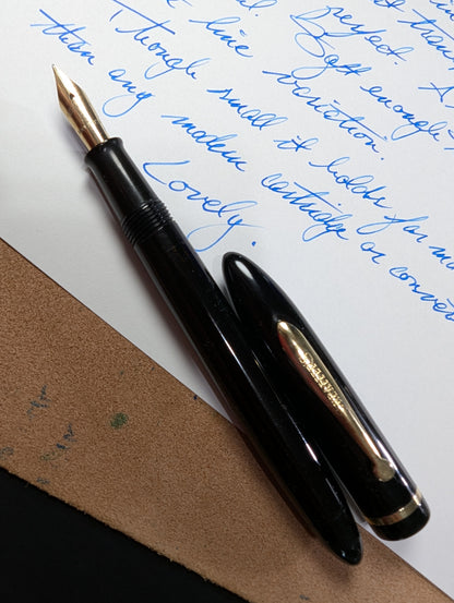 Black Sheaffer Craftsman fountain pen - medium Gregg point