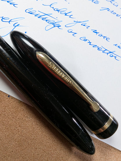 Black Sheaffer Craftsman fountain pen - medium Gregg point