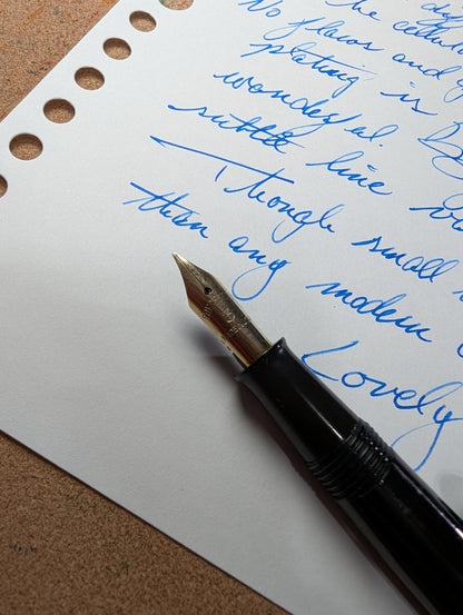 Black Sheaffer Craftsman fountain pen - medium Gregg point