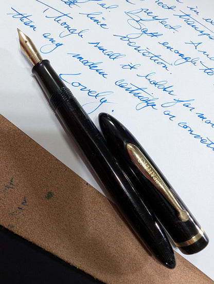 Black Sheaffer Craftsman fountain pen - medium Gregg point