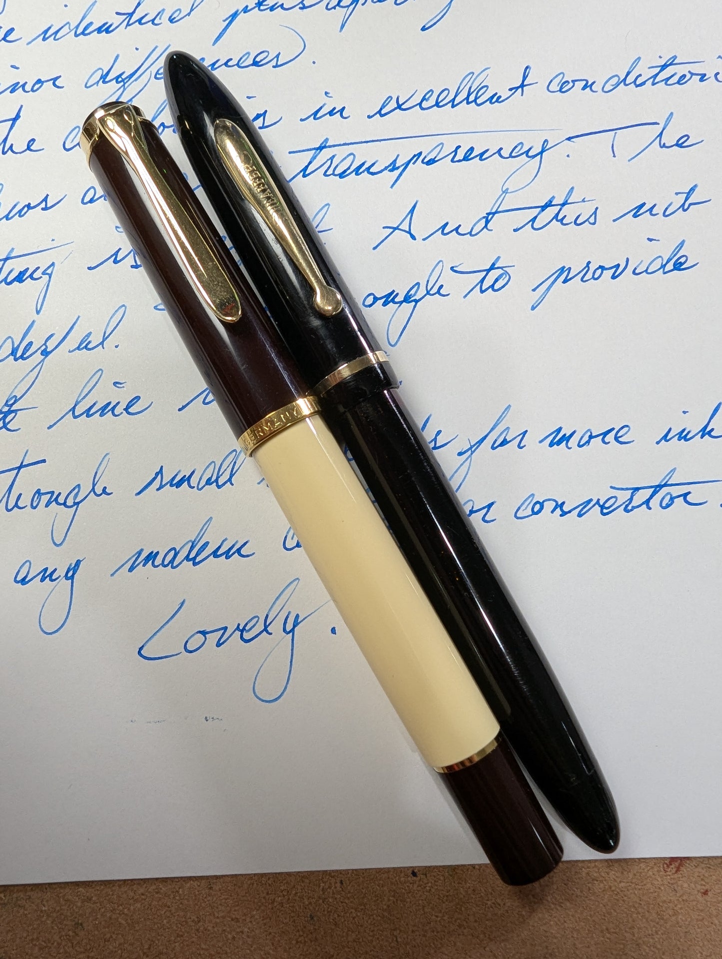 Black Sheaffer Craftsman fountain pen - medium Gregg point