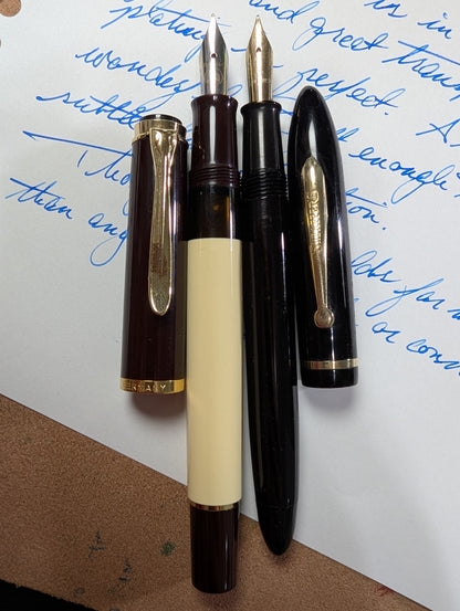 Black Sheaffer Craftsman fountain pen - medium Gregg point