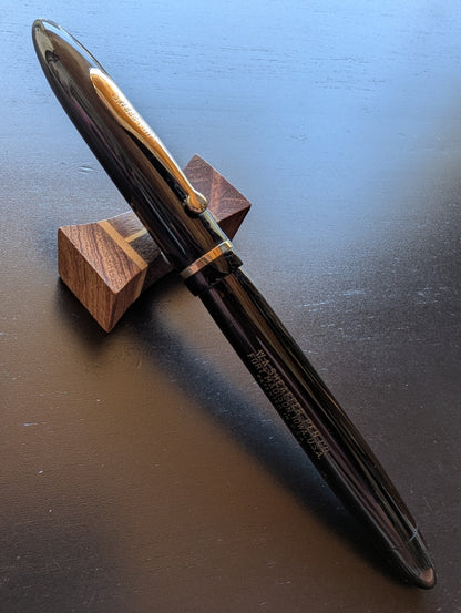 Black Sheaffer Craftsman fountain pen - medium Gregg point