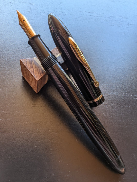 Black Sheaffer Craftsman fountain pen - medium Gregg point