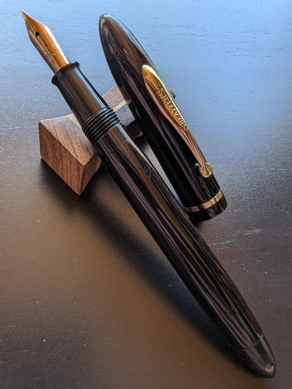 Black Sheaffer Craftsman fountain pen - medium Gregg point