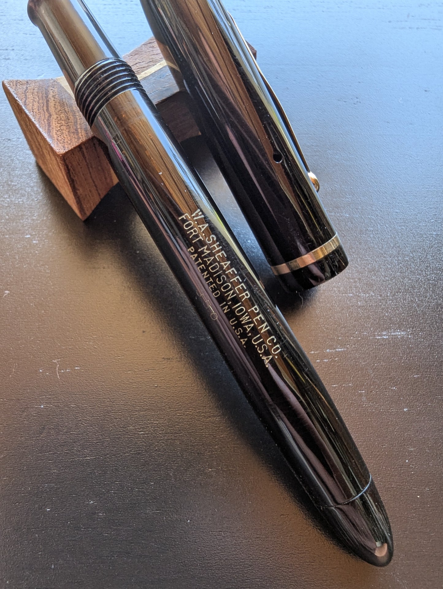 Black Sheaffer Craftsman fountain pen - medium Gregg point