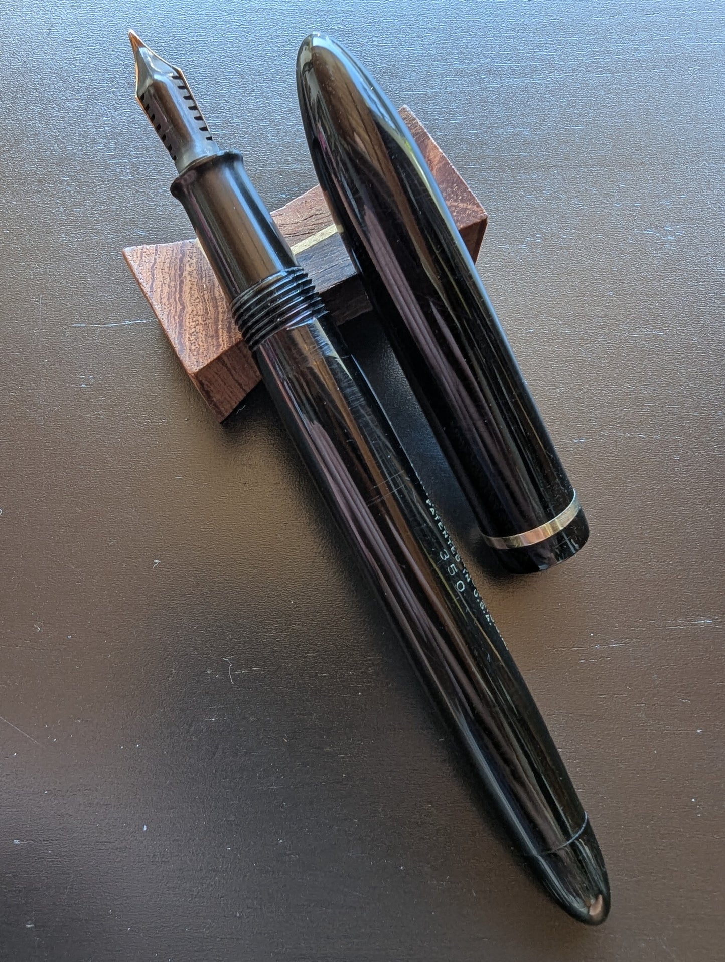 Black Sheaffer Craftsman fountain pen - medium Gregg point