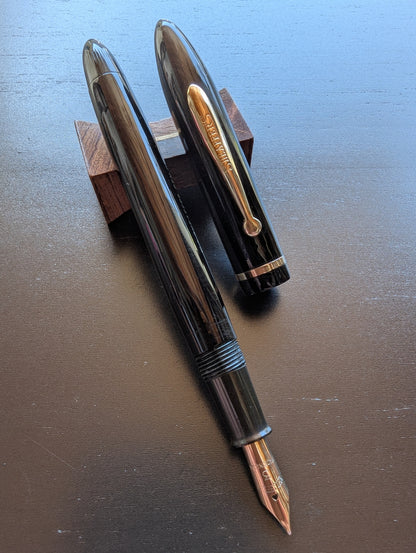 Black Sheaffer Craftsman fountain pen - medium Gregg point