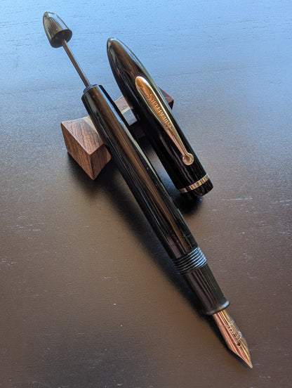 Black Sheaffer Craftsman fountain pen - medium Gregg point