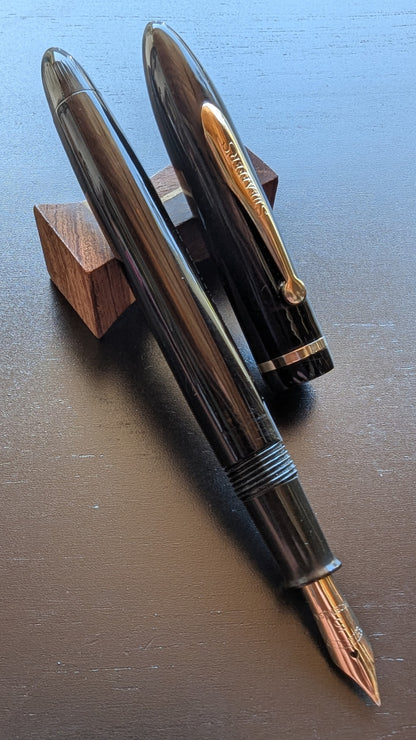 Black Sheaffer Craftsman fountain pen - medium Gregg point