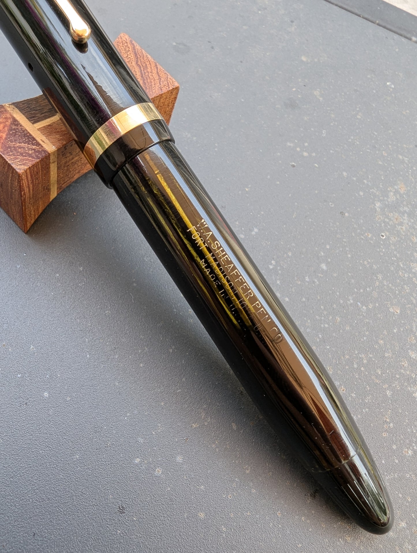 Black Sheaffer Balance "Premier" (OS) pen - Vacuum-fil - fine point