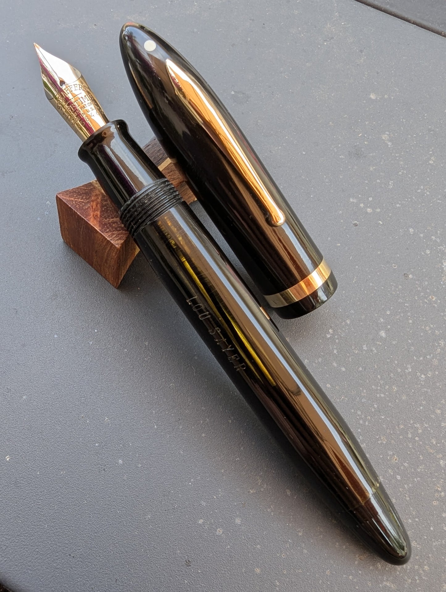Black Sheaffer Balance "Premier" (OS) pen - Vacuum-fil - fine point