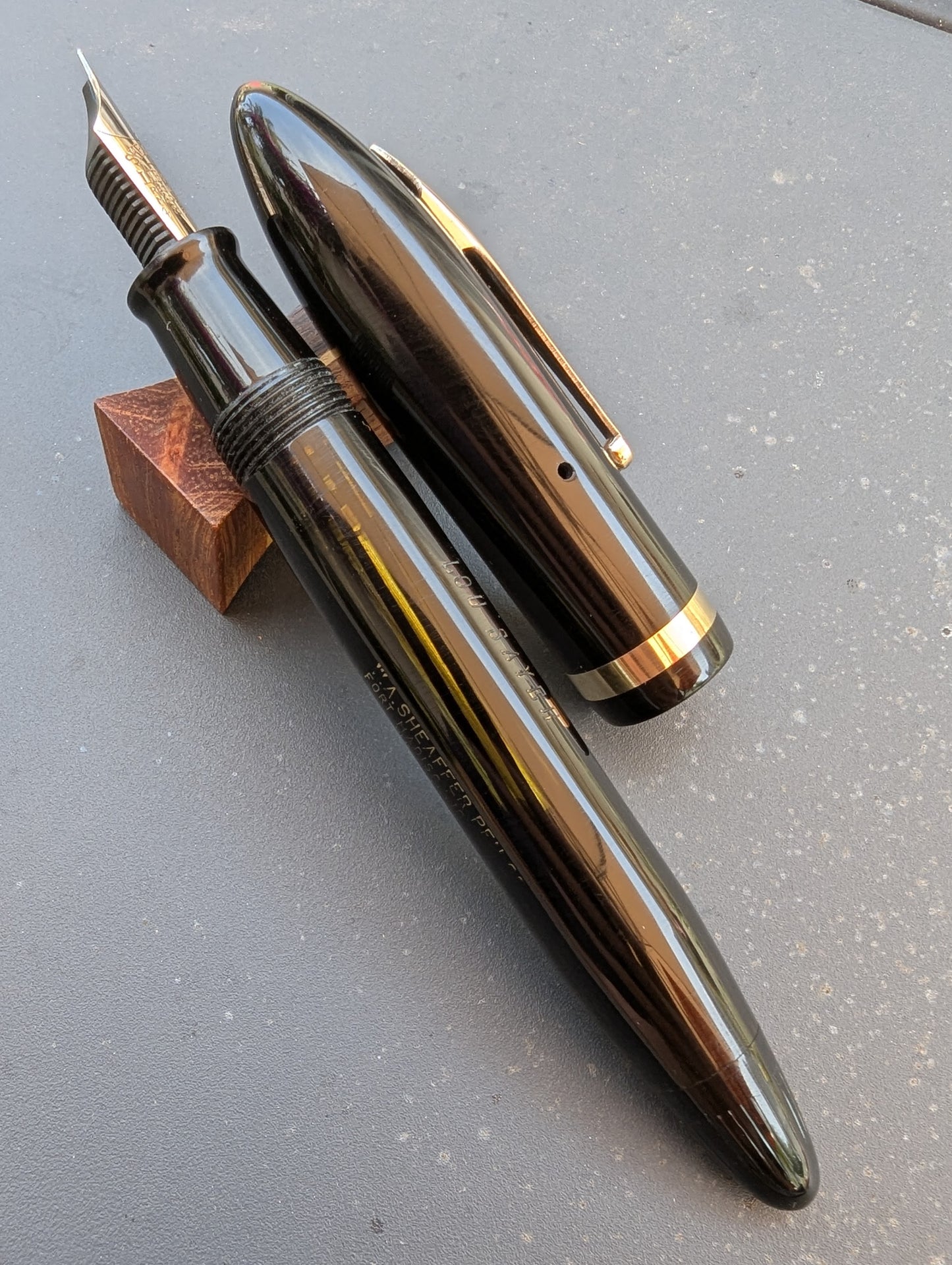 Black Sheaffer Balance "Premier" (OS) pen - Vacuum-fil - fine point