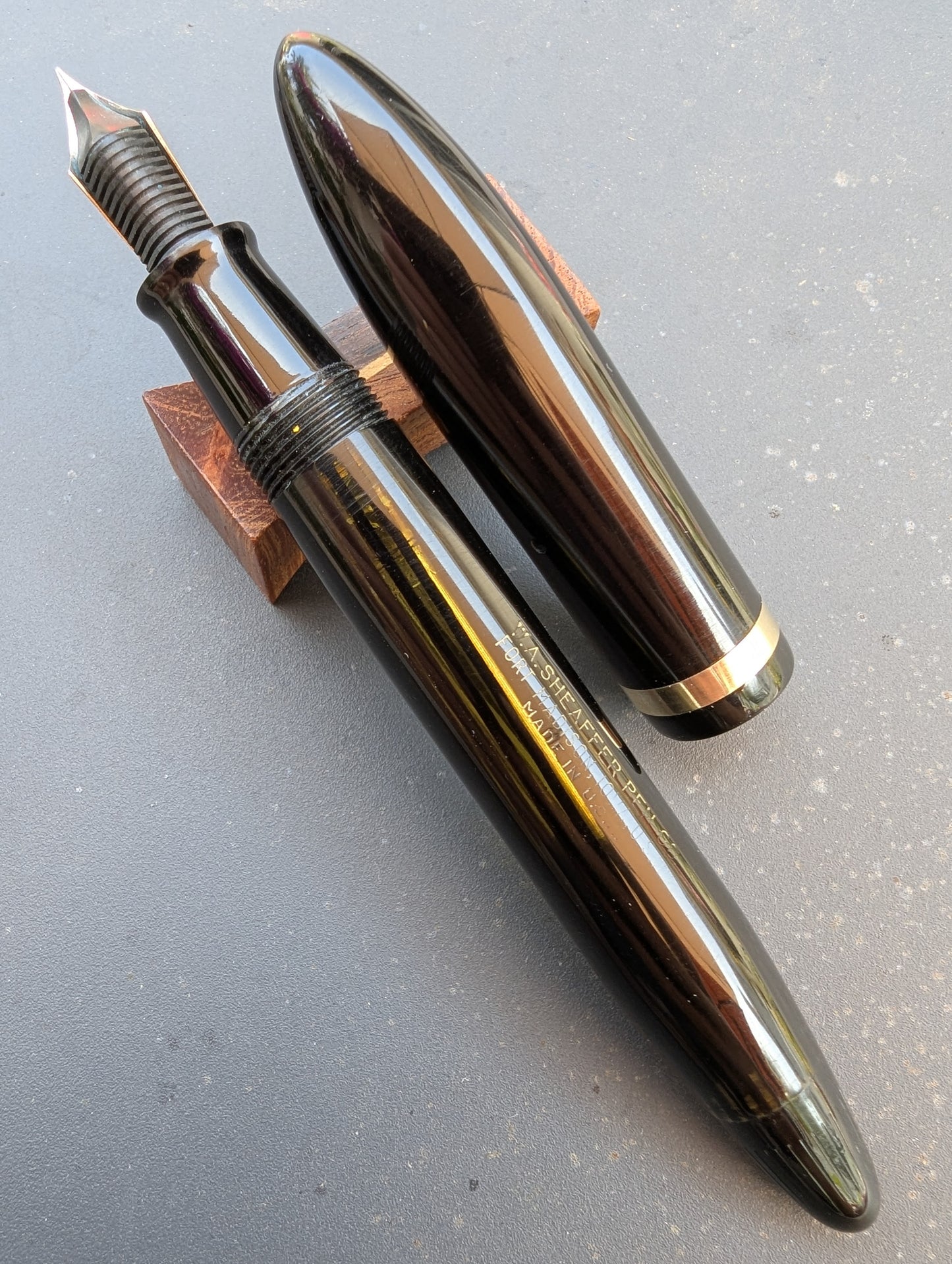 Black Sheaffer Balance "Premier" (OS) pen - Vacuum-fil - fine point
