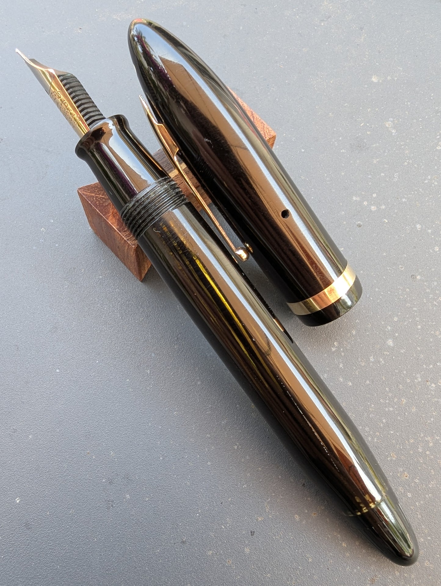 Black Sheaffer Balance "Premier" (OS) pen - Vacuum-fil - fine point
