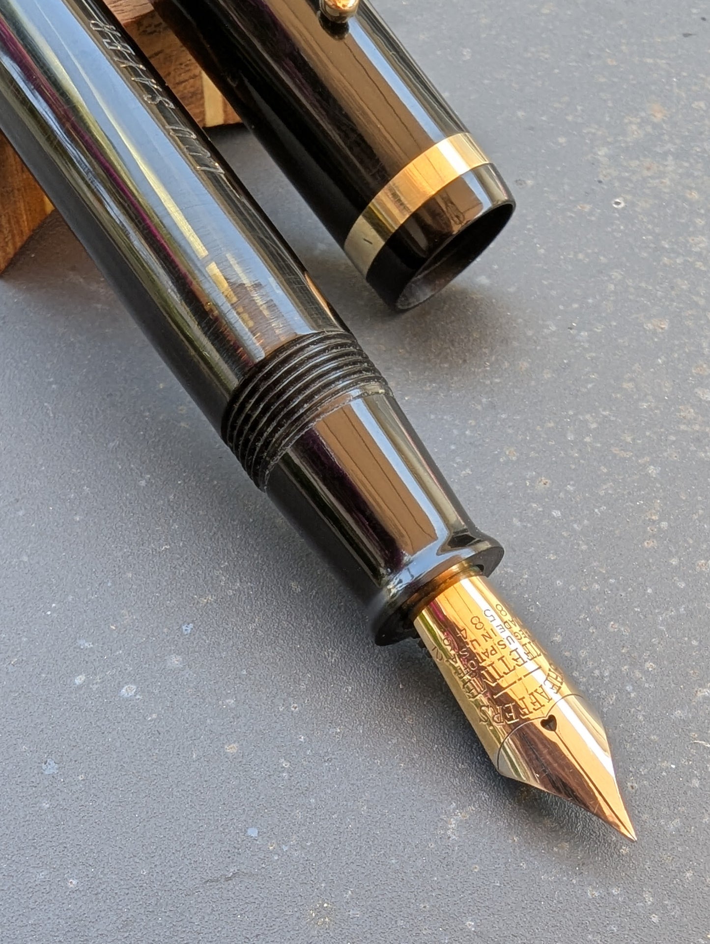 Black Sheaffer Balance "Premier" (OS) pen - Vacuum-fil - fine point