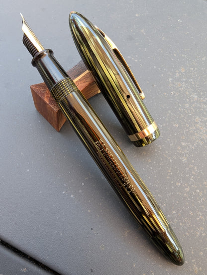 Marine Green Sheaffer Balance Statesman - extra-fine point