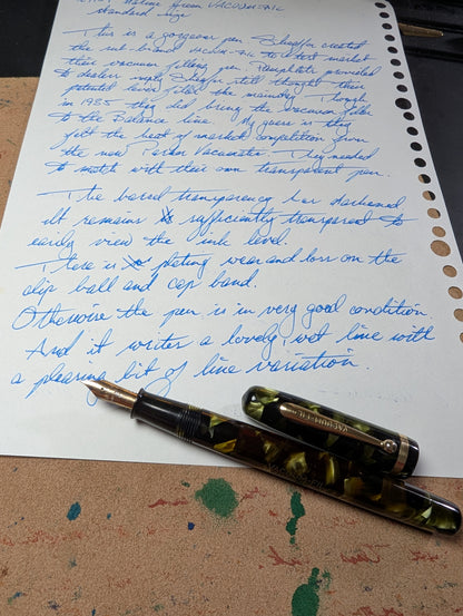 Marine Green VACUUM-FIL standard size fountain pen - fine point