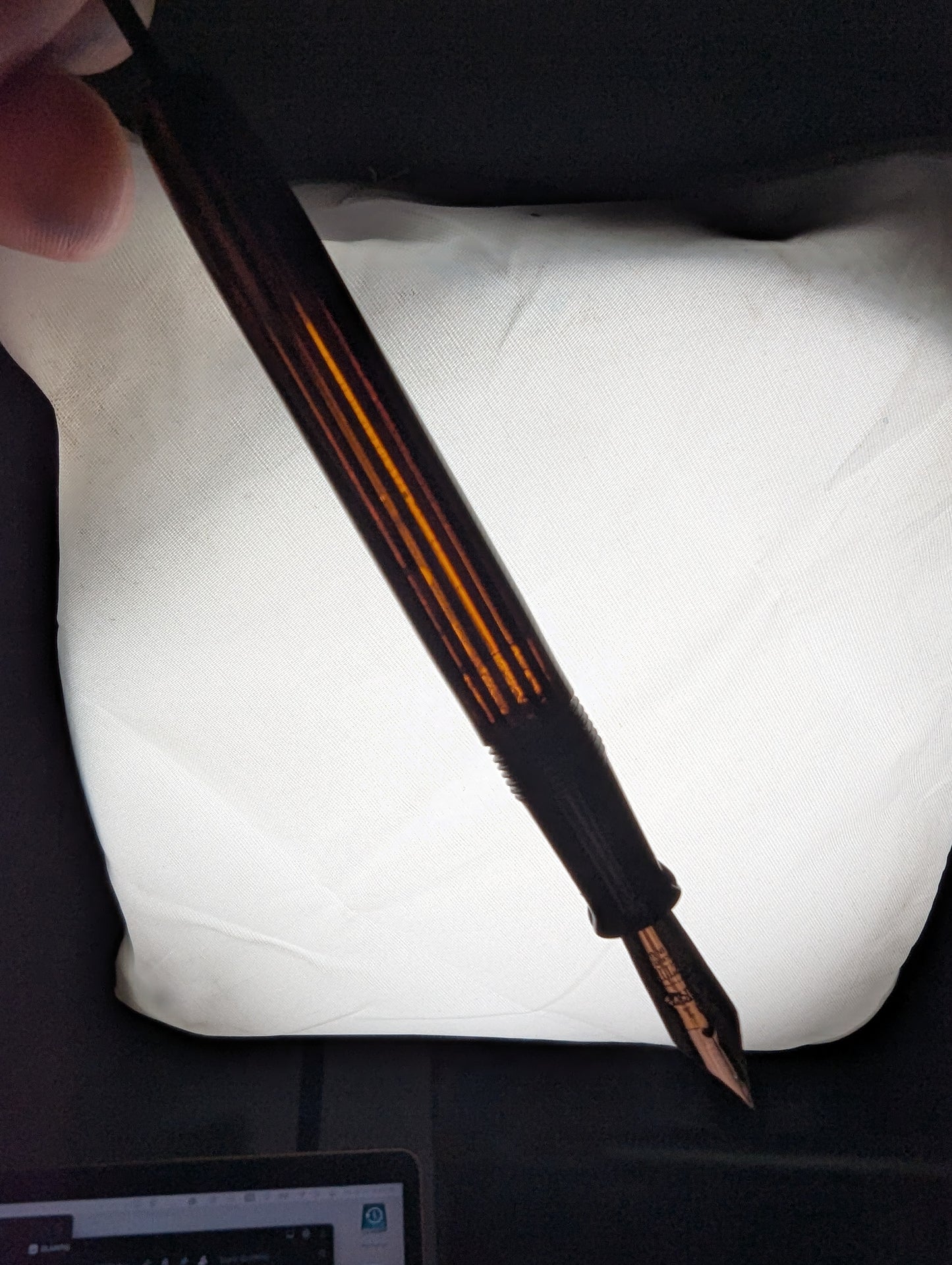 ~1941 Carmine Sheaffer Balance Sovereign Fountain Pen - fine-medium point