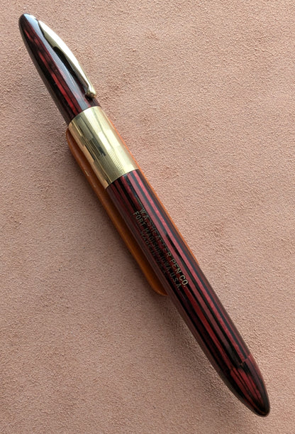 1942 Carmine Sheaffer Triumph - Vacuum-Fil - fine - extra-fine point