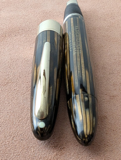 ~1947 Golden Brown Sheaffer Triumph Valiant - fine-medium point