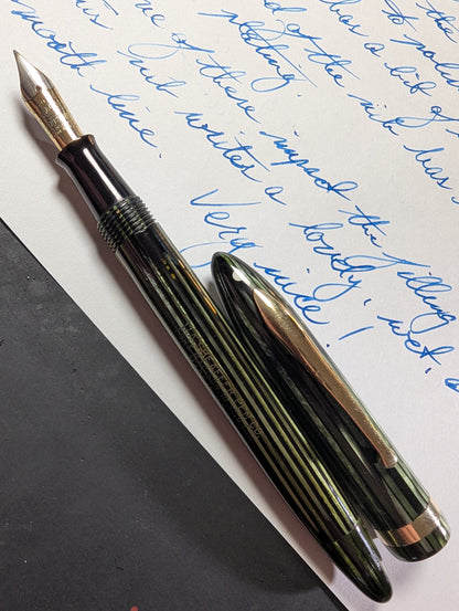Marine Green Sheaffer Balance Sovereign Fountain Pen - fine point