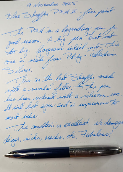 Blue Sheaffer PFM II - fine point