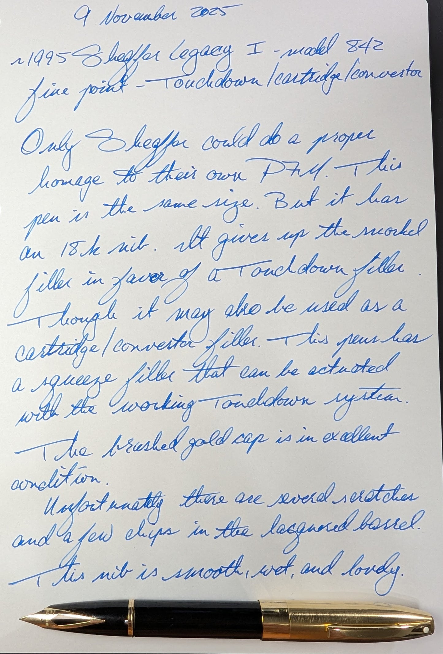 ~1995 Black Sheaffer Legacy I - fine point