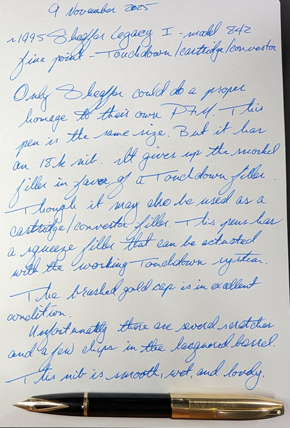 ~1995 Black Sheaffer Legacy I - fine point
