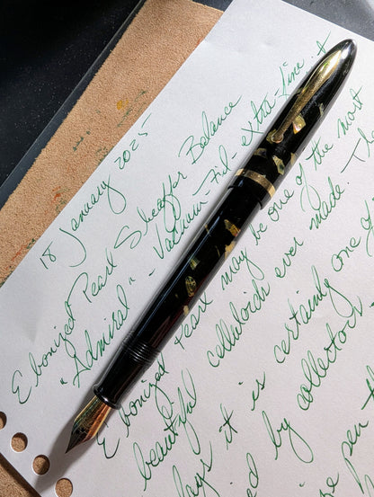 Ebonized Pearl Sheaffer Balance "Admiral" fountain pen