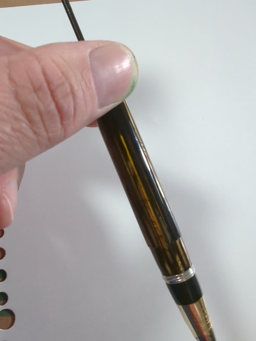 1942 Golden Brown Sheaffer Triumph Fountain Pen - fine point