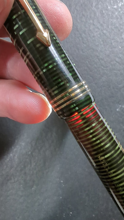 1939 Emerald Pearl Parker Vacumatic Major - fine+ point