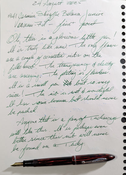 1941 Carmine Sheaffer Balance Junior