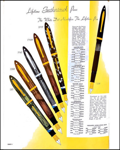 1936-7 Large (OS) Ebonized Pearl Sheaffer Balance fountain pen