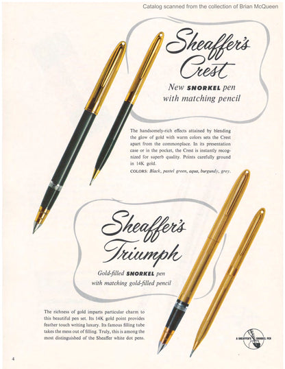 1955-1959 Sheaffer Snorkel Triumph