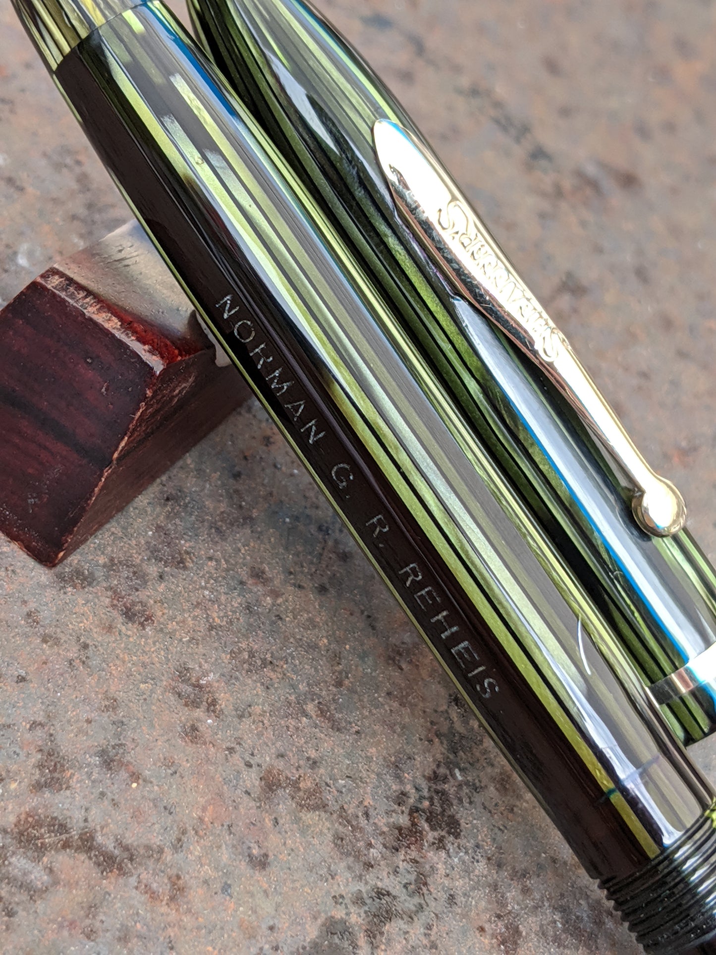 A trio of Sheaffer Balance Craftsman Vacuum-Fil pens from the mid-late 1930s