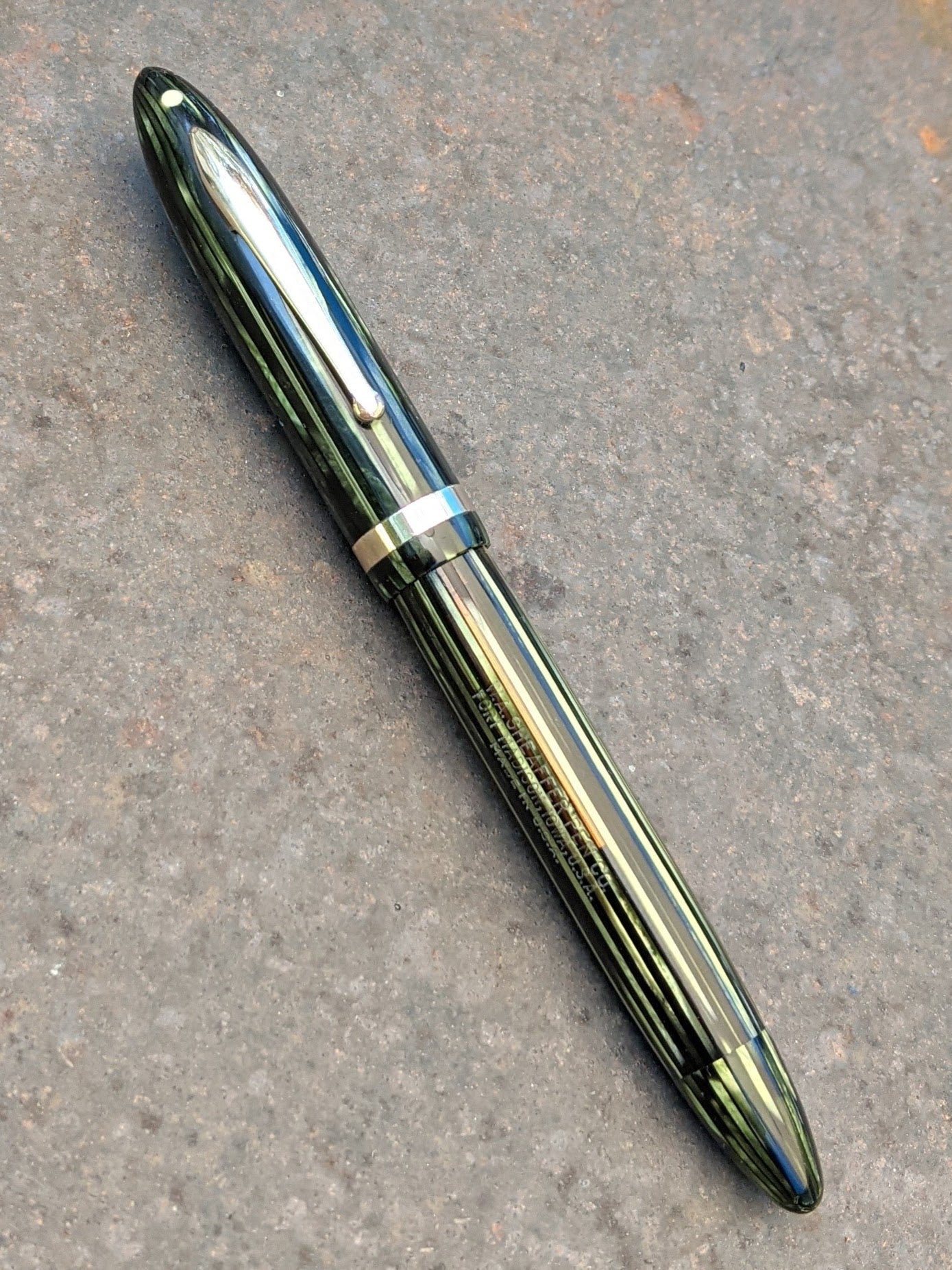 Stylo plume Sheaffer Balance « Statesman » vert marine de 1937