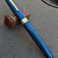 Persian Blue 1948 Sheaffer Statesman - Vacuum-Fil - stubby Fine Golden Spade