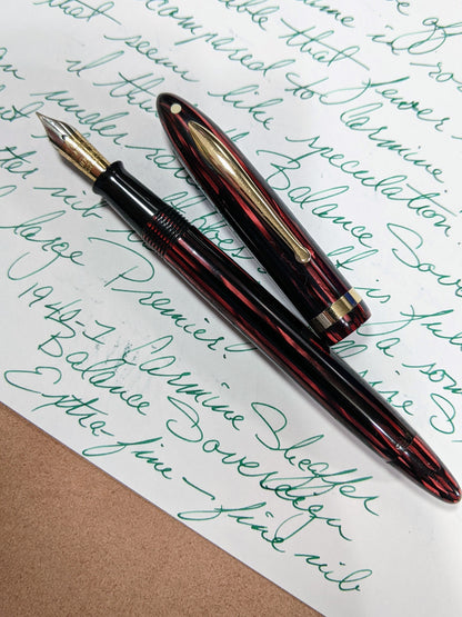 Carmine Sheaffer Balance Sovereign Fountain Pen