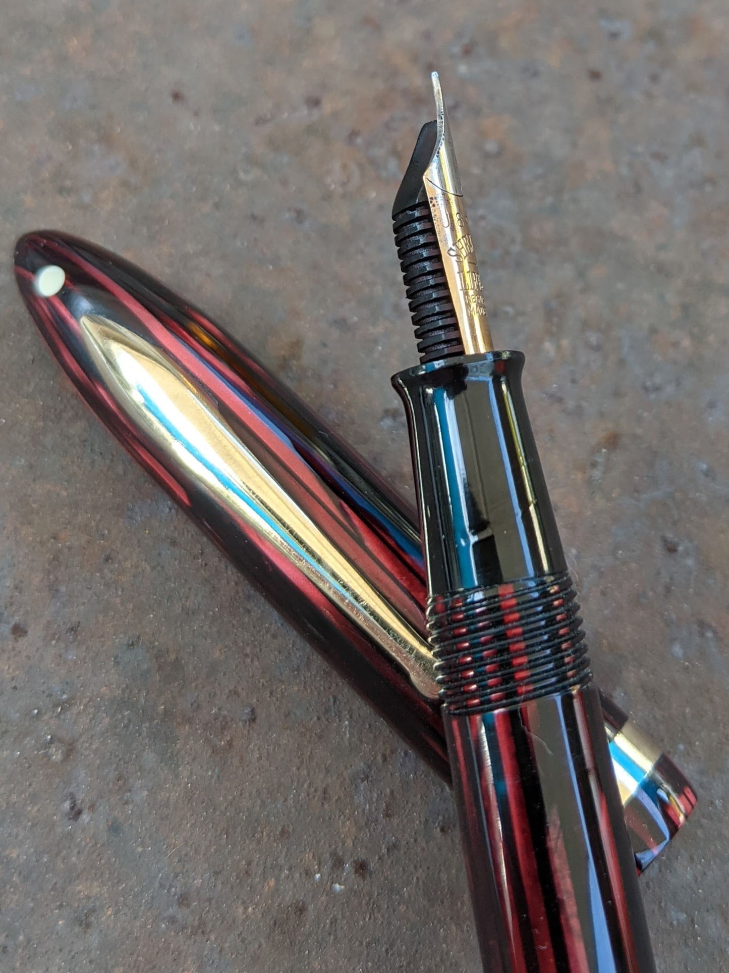 Carmine Sheaffer Balance Sovereign Fountain Pen